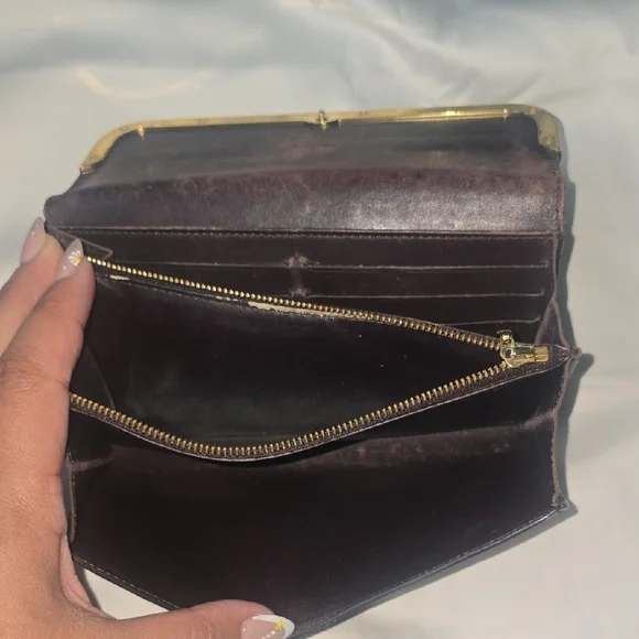 Louis Vuitton Purple Vernis Wallet with Signature Monogram